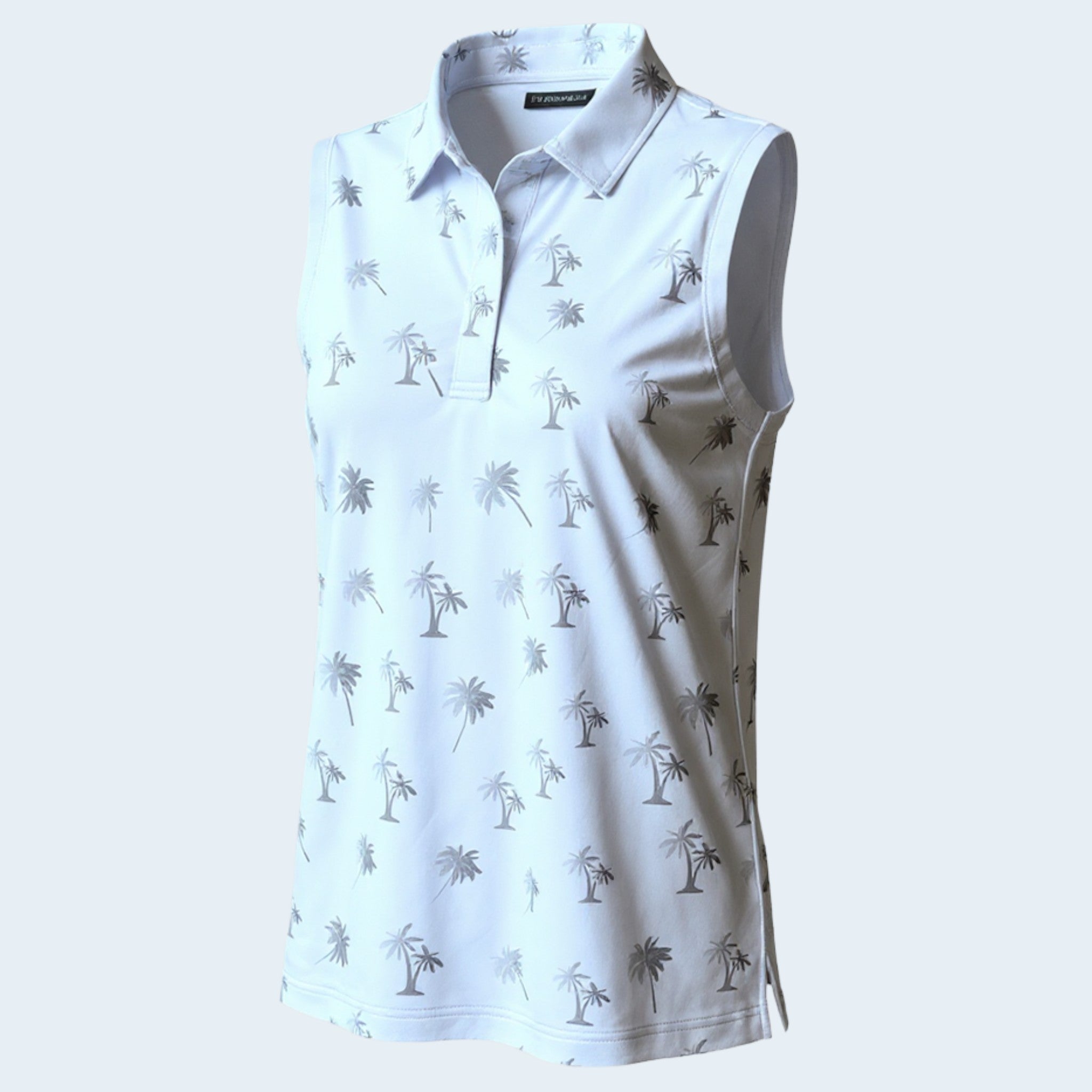 Front 9 Palms Ladies Sleeveless Polo